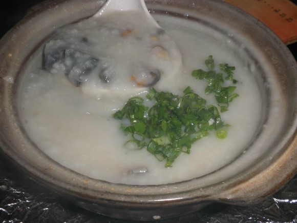 dried oyster porridge